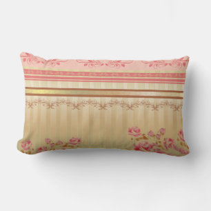 Cojín Lumbar ROSAS EN ORO ~ Pillow