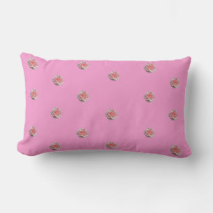 Cojín Lumbar Rosas rosas rosas en rosa