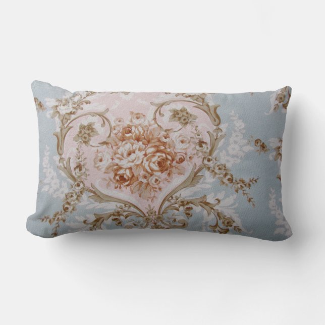 Cojín Lumbar Rosas victorianos - Lumbar Pillow / Marie Antoinet (Anverso)