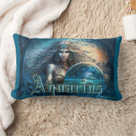 Cojín Lumbar Rótulo Aquarius Zodiac