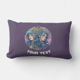 COJÍN LUMBAR RÓTULO GEMINI ZODIAC PERSONALIZADO
