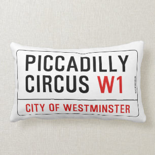 Cojín Lumbar Rótulo Piccadilly Circus Street