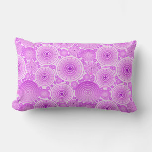 Cojín Lumbar Ruedas anidadas - lavanda y púrpura