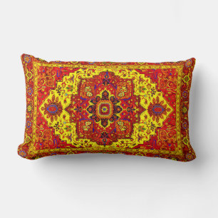 Cojín Lumbar RUG PERSA - Rojo y Amarillo