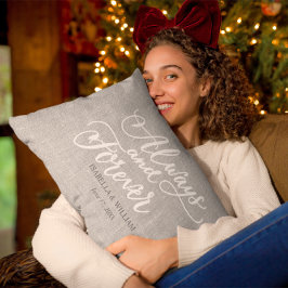 Cojín Lumbar Rústico simple moderno siempre y siempre regalo gr