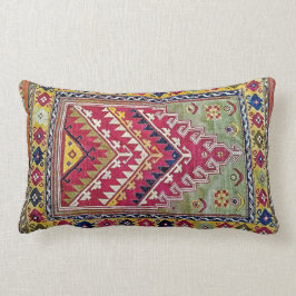 Cojín Lumbar Sage Green Dusty Rosa Oriental Prayer Rug Design