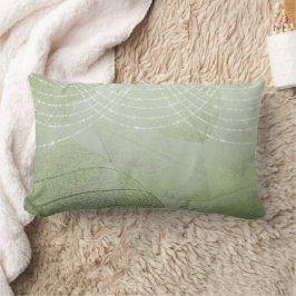 Cojín Lumbar Sage Green Purpurina Elegante Fantasía Moda de mod