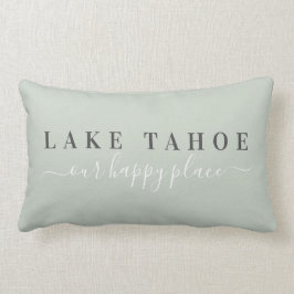 Cojín Lumbar Sage Lake Tahoe Happy Place Lumbar Pillow