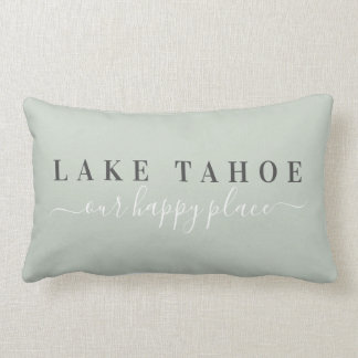 Cojín Lumbar Sage Lake Tahoe Happy Place Lumbar Pillow