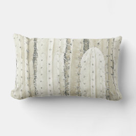 Cojín Lumbar Saguaro Cactus Foto Arte Colores neutrales Guay