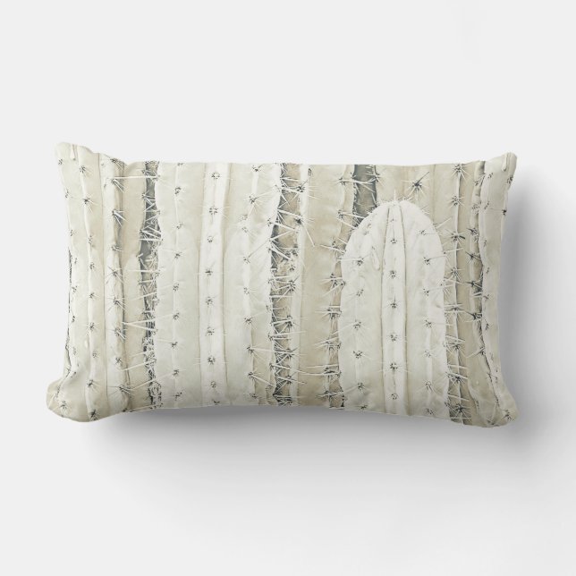 Cojín Lumbar Saguaro Cactus Foto Arte Colores neutrales Guay (Anverso)