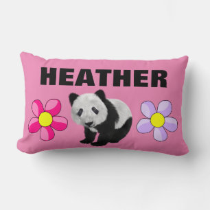 Cojín Lumbar SALA DE chicas PILLOW DE OSO PANDA PERSONALIZADO