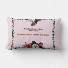 Cojín Lumbar Salmo 11:5, No hay violencia