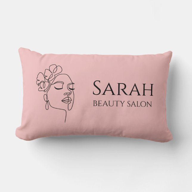 Cojín Lumbar Salón de belleza (Anverso)