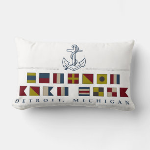 Cojín Lumbar Saludos desde Detroit