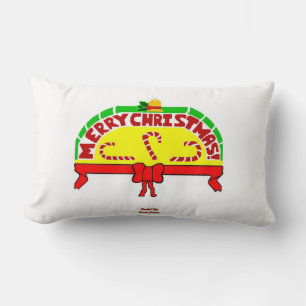 Cojín Lumbar Saludos navideños Lumbar Pillow