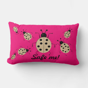 Cojín Lumbar ¡Sálvame! Cuidados y coloridos ladybugs, personali