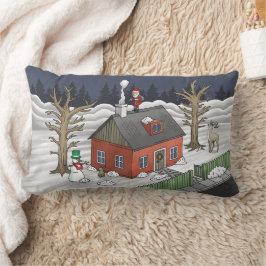Cojín Lumbar Santa Claus on Christmas Eve