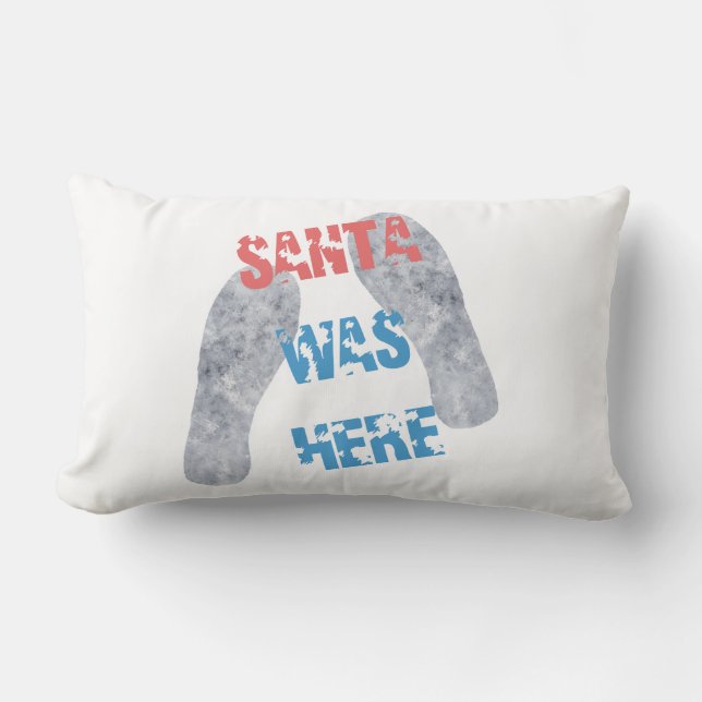 Cojín Lumbar Santa estaba aquí (Anverso)