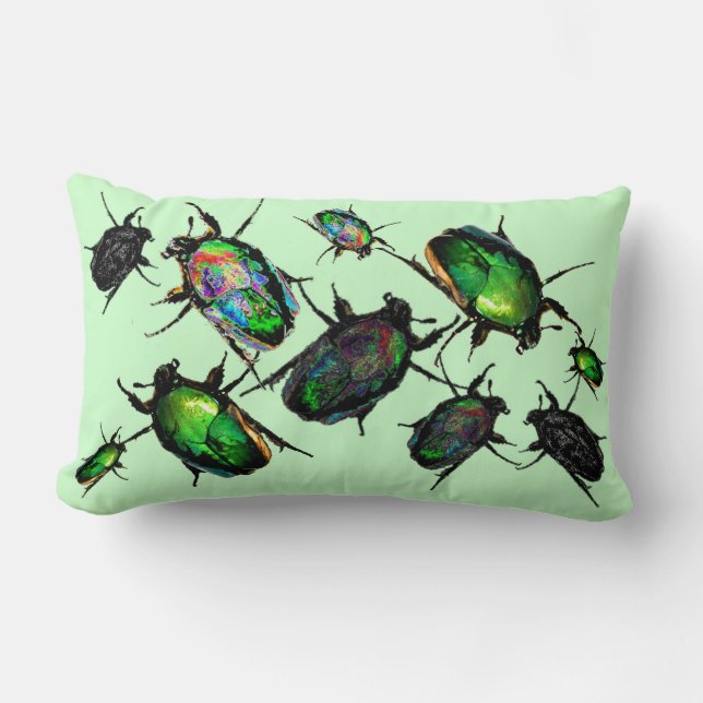 Cojín Lumbar Scarab Beetles (Anverso)