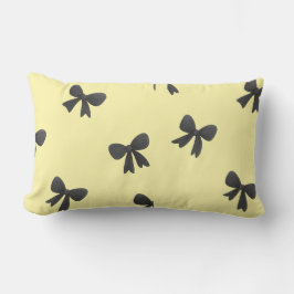 Cojín Lumbar Scattered Bow Pattern Throw Pillow –Minimal design