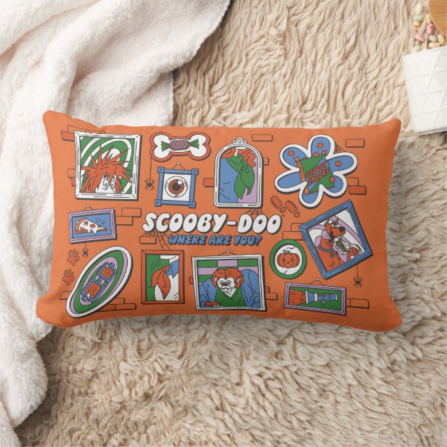 Cojín Lumbar Scooby-Doo Wall of Halloween Picture Frames (Manta)