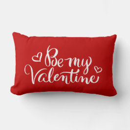Cojín Lumbar Sé mi caligrafía de pincel de San Valentín