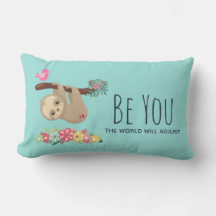 Cojín Lumbar Sé Tú El Mundo Se Adaptará Dicho Divertido Perezos