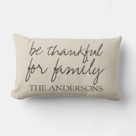 Cojín Lumbar Sea agradecido para el nombre del estilo del