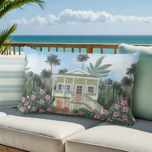 Cojín Lumbar Sea Foam Green Beach House