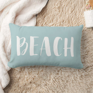 Cojín Lumbar Seafoam Green Beach House Estriba Náutica