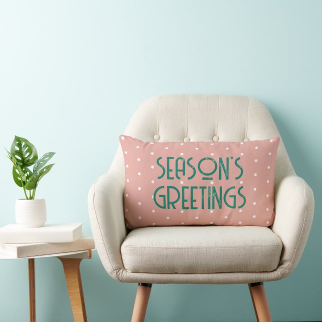 Cojín Lumbar Season's Greetings Polka Dot  (Silla)