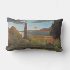 Cojín Lumbar Seine & Eiffel Tower in the Sunset (París, Francia