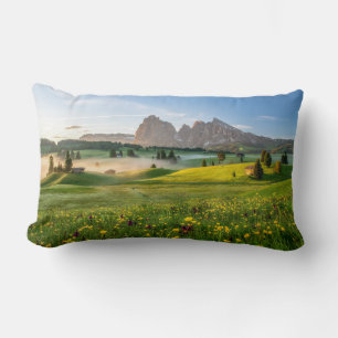 Cojín Lumbar Seiser Alm, montañas de la dolomía, Italia