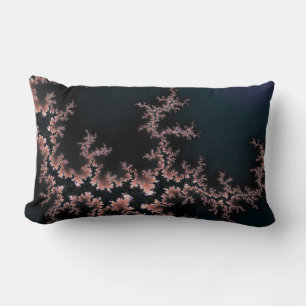 Cojín Lumbar Selva nocturna rosa y negra