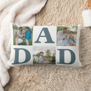 Cojín Lumbar Sencillo Día de los Padres Modernos Papá 3 familia