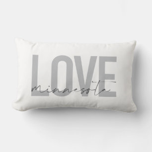 Cojín Lumbar Sencillo, moderno, urbano, diseño fresco Love Minn