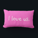Cojín Lumbar Señor y señora me encanta Lumbar Pillow<br><div class="desc">¡Exprésate!</div>