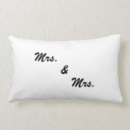 Cojín Lumbar "Señora y señora "almohada