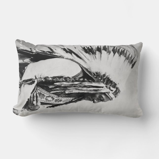 Cojín Lumbar Sentando a Bull, un sioux de Hunkpapa (Anverso)