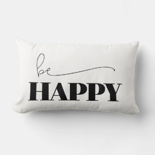 Cojín Lumbar Ser tipografía feliz