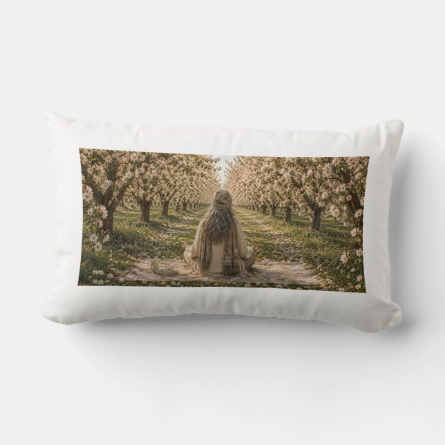 Cojín Lumbar Serene Lakeside Botanical Nature Decorative Pillow (Reverso )