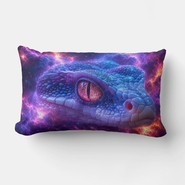 COJÍN LUMBAR SERPIENTE EN EL ESPACIO (Anverso)