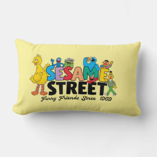 Cojín Lumbar Sesame Street   Amigos Peludos Desde 1969