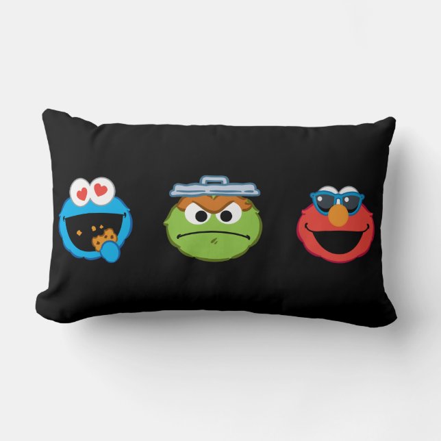 Cojín Lumbar Sesame Street Emoji Pals (Anverso)