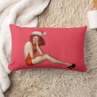 COJÍN LUMBAR SEXY PINUP CHRISTMAS LUMBAR PILLOW