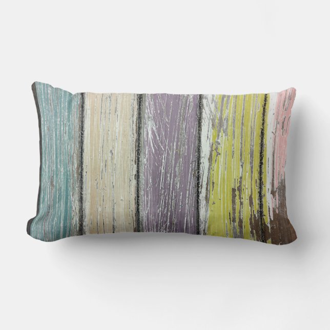 Cojín Lumbar Shabby Chic Wood (Anverso)