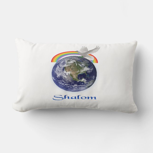 Cojín Lumbar shalom (Anverso)