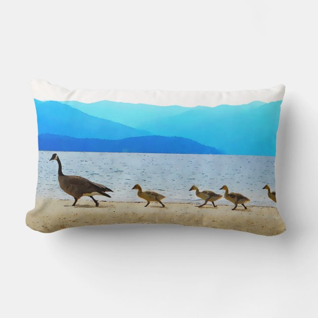 Cojín Lumbar Shore Patrol Canada Geese (Anverso)