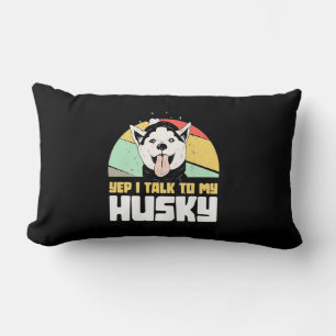 Cojín Lumbar Sí, Hablo Con Mi Husky Siberian